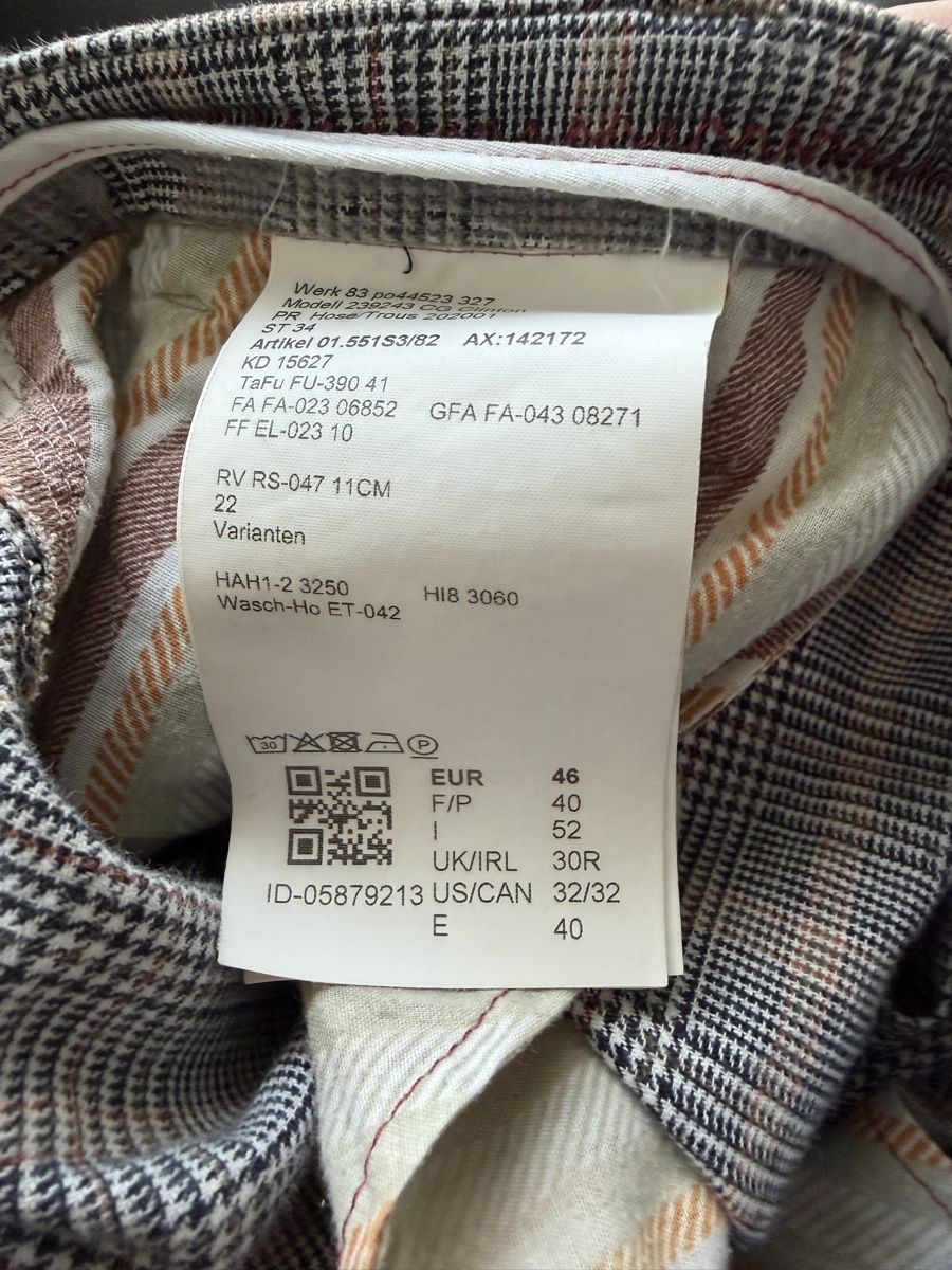 Hosen: Leichte Sommerhose kariert Grösse 46  – Gebraucht aus Schattdorf von lestage 3