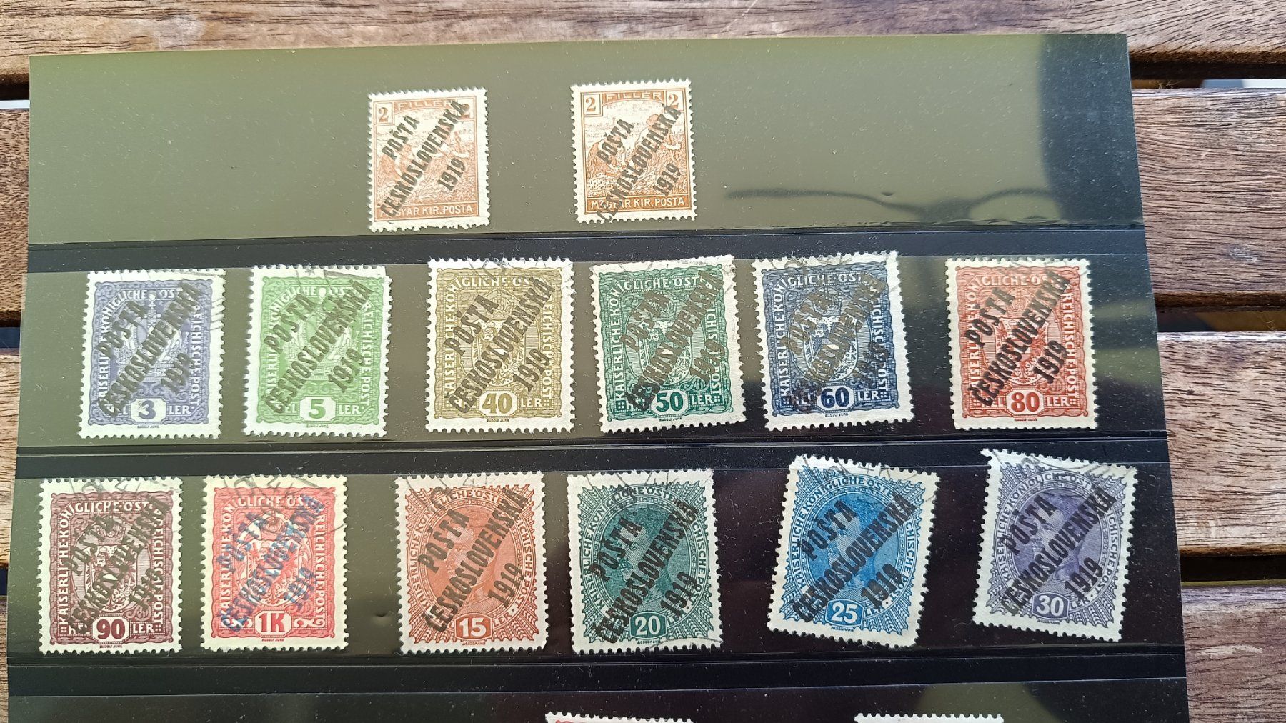 Alle Briefmarken: Briefmarken Tschechoslowakei 1919 – Gebraucht aus Fischingen von Mkr81