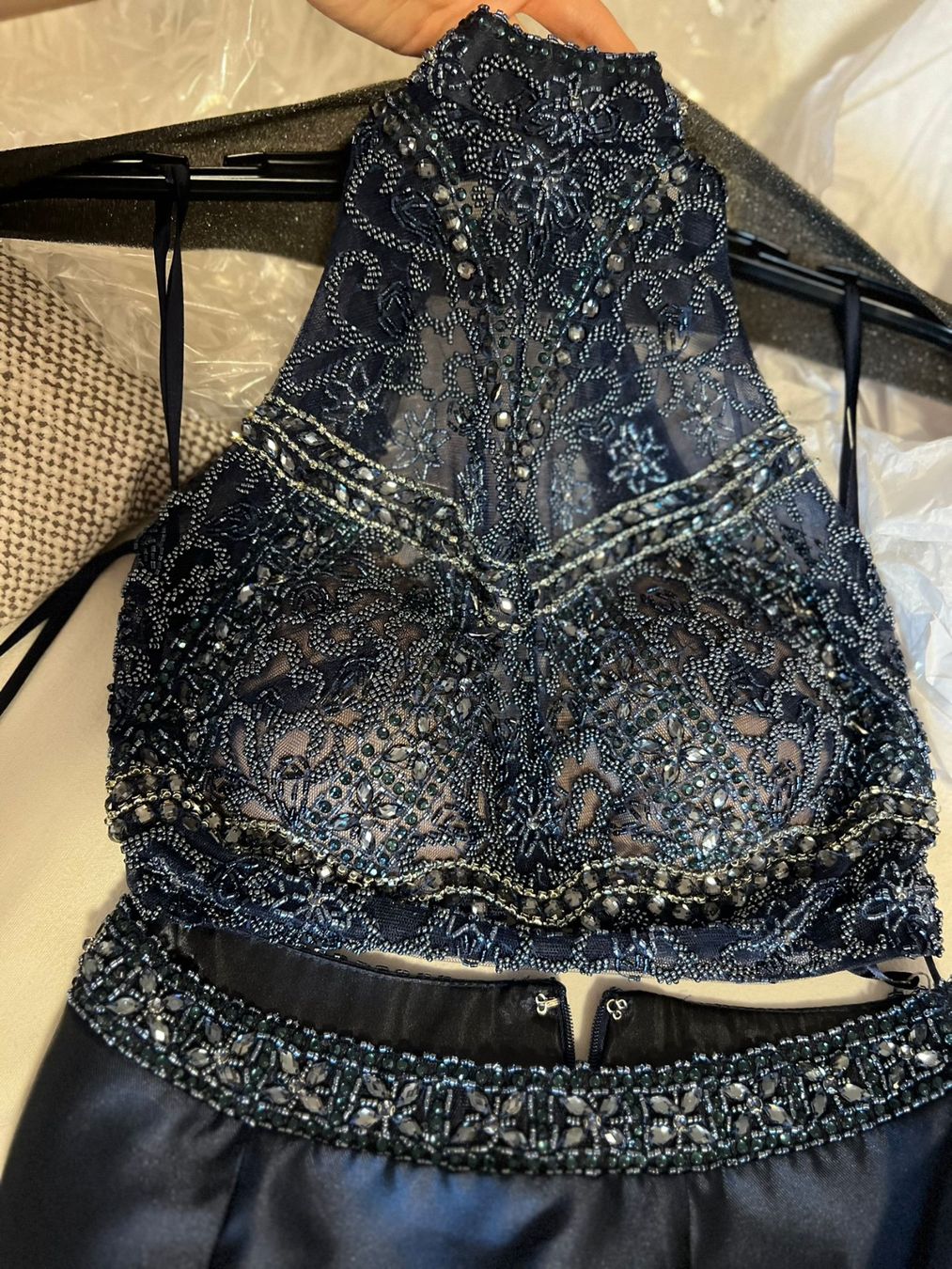 Vestiti: Zweiteiliges Abendkleid – Nuovo e nell'imballaggio originale da Perlen venduto da H.Spa 4