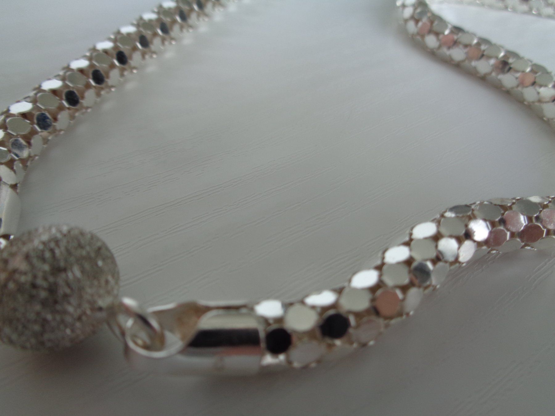 Catenine: Silber 925 Halskette-Collier mit Kugel-Magnetverschluss – Nuovo (secondo la descrizione) da Chur venduto da omonia 7