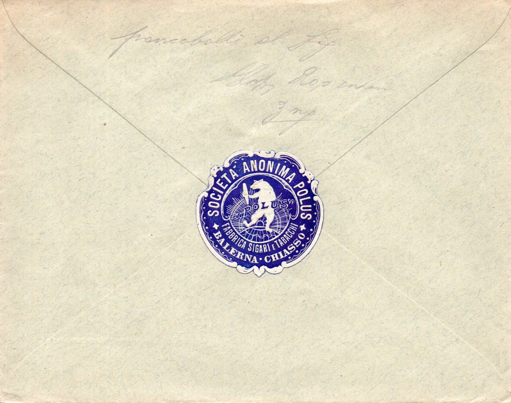 Alle Briefmarken: POLUS Balerna - Industria Ticinese Tabacchi – Gebraucht aus Melano von pisonsdro 1