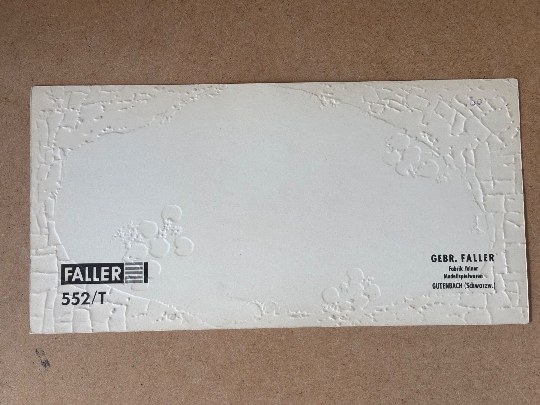 Faller Modellini di ferrovie: Faller 552 / T Karton Mauerplatte – Nuovo e nell'imballaggio originale da Hauterive NE venduto da eriamch 1
