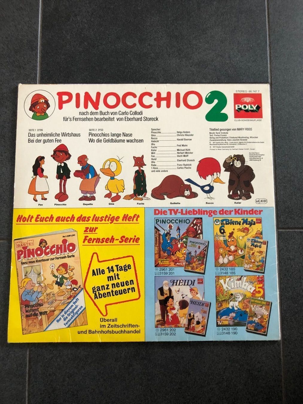Dischi in vinile: Pinocchio Schallplatte – Usato da Hünenberg venduto da Agent000 1