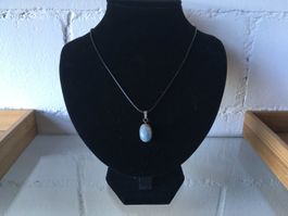 BLAUQUARZ ANHÄNGER  MIT VERSTELLBARE KETTE LÄNGE 46-51cm