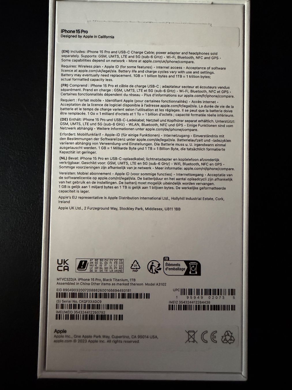 Apple Handys / Smartphones: iPhone 15 Pro, Black Titanium, 1TB – Gebraucht aus Russikon von hippy.rocks 3