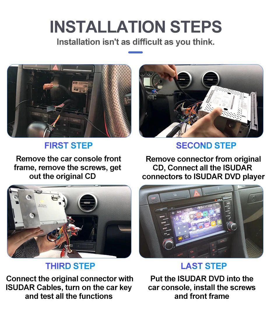 Lettore multimediale & Streamer: Multimedia Autoradio H53 Android 2DIN CarPlay – Nuovo (secondo la descrizione) da Zürich venduto da elMou11 8