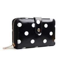 NEUES Portemonnaie schwarz-weiss Polka dots - 80541