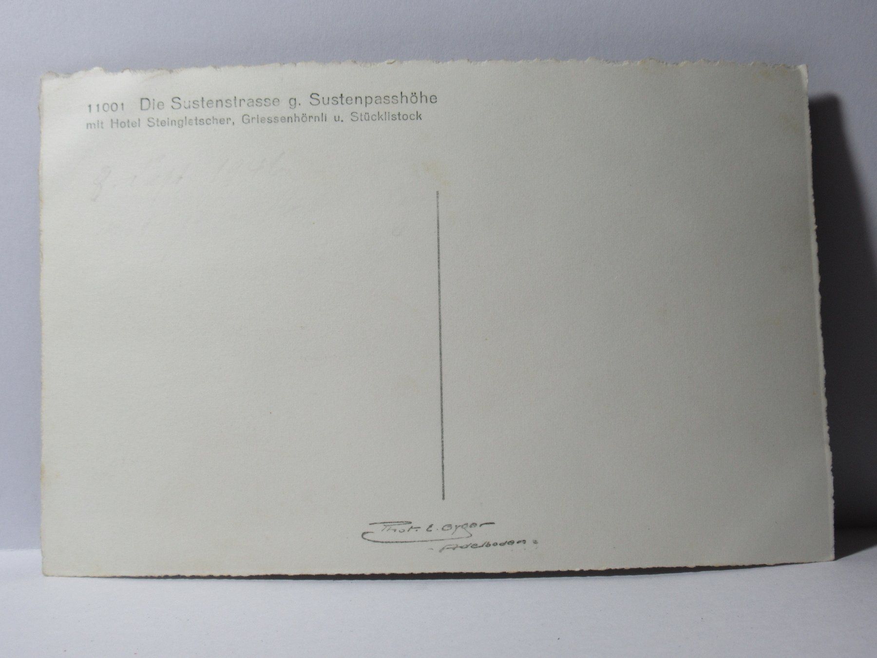 Cartes postales: Die Sustenstrasse g. Sustenpasshöhe mit Hotel Steingletscher – Neuf (Voir description) à Grenchen par Bluemchen1900 2