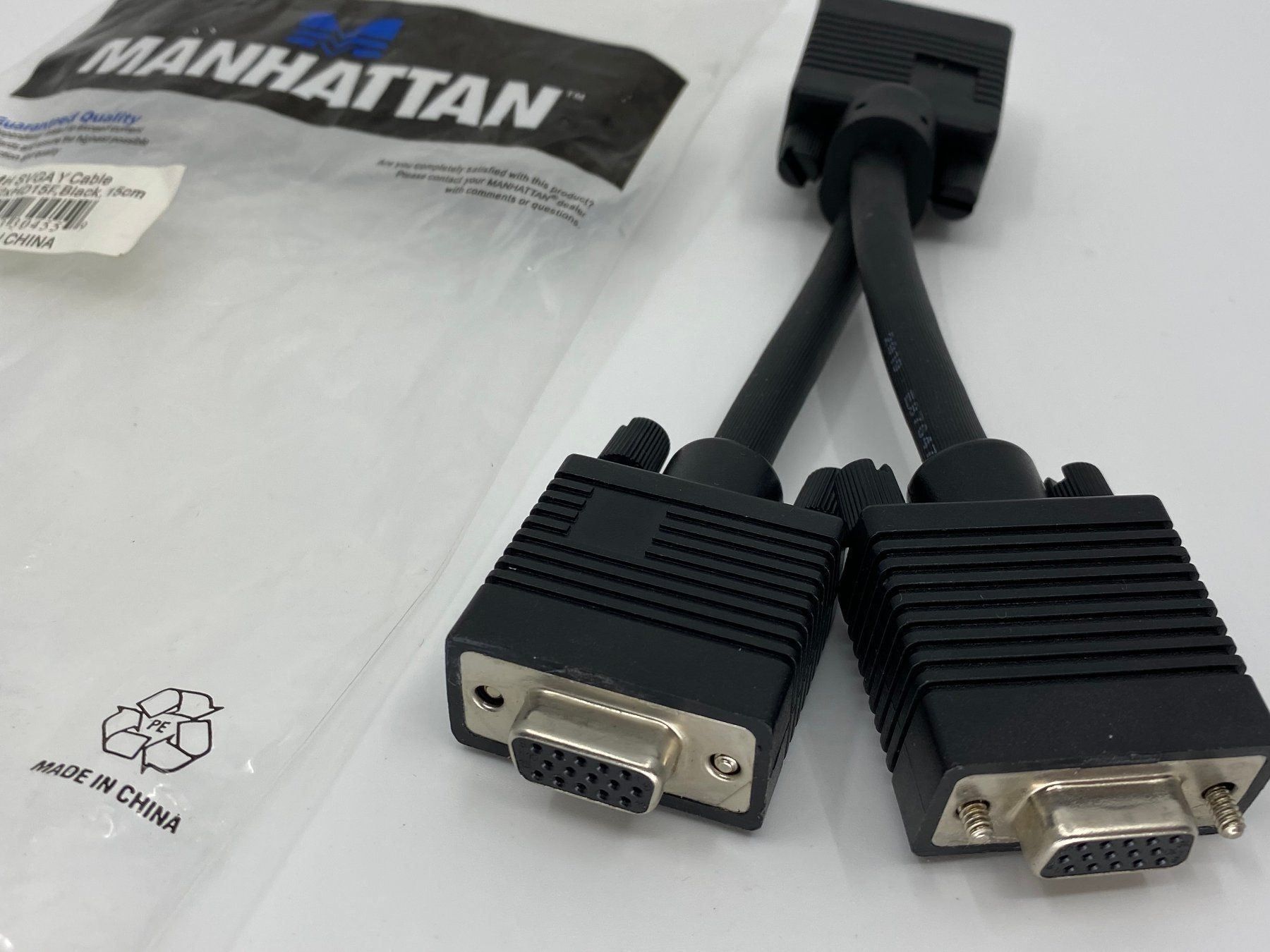 Cavi: SVGA Y-Kabel - 15cm – Usato da Langwiesen venduto da Restposten-24 1