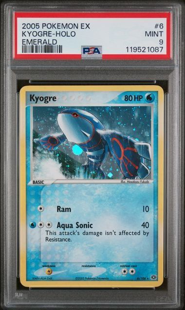 Pokémon Carte collezionabili: Pokemon Kyogre 6 HOLO PSA 9 – Usato da Basel venduto da ray.alround