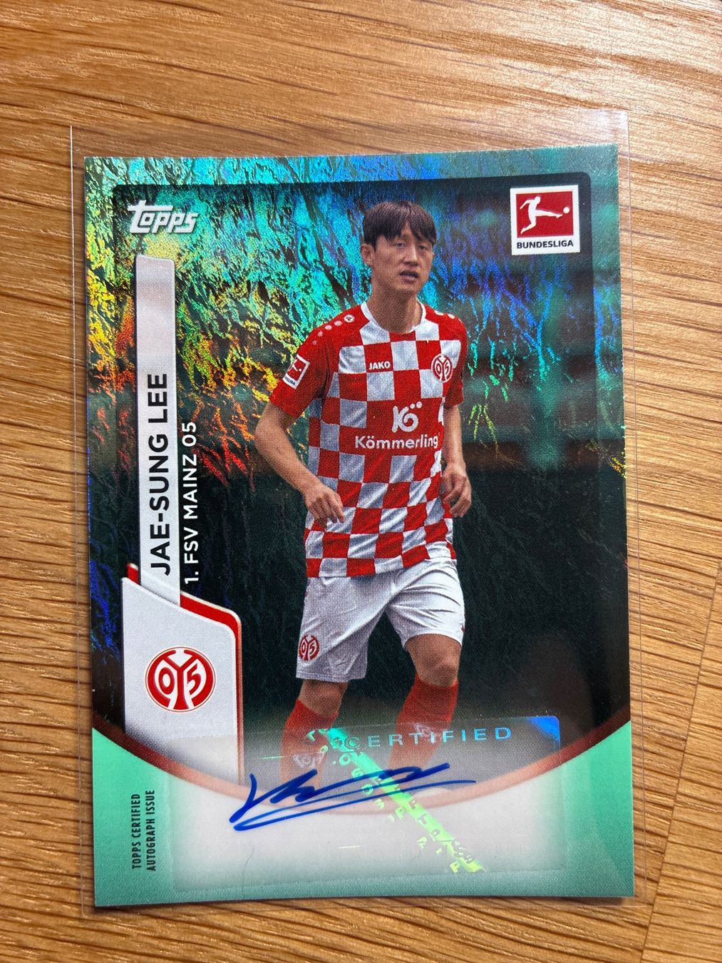 Topps Carte collezionabili: Topps Jade Jae-Sung Lee Mainz Autogramm – Usato da Wangenried venduto da Garagara