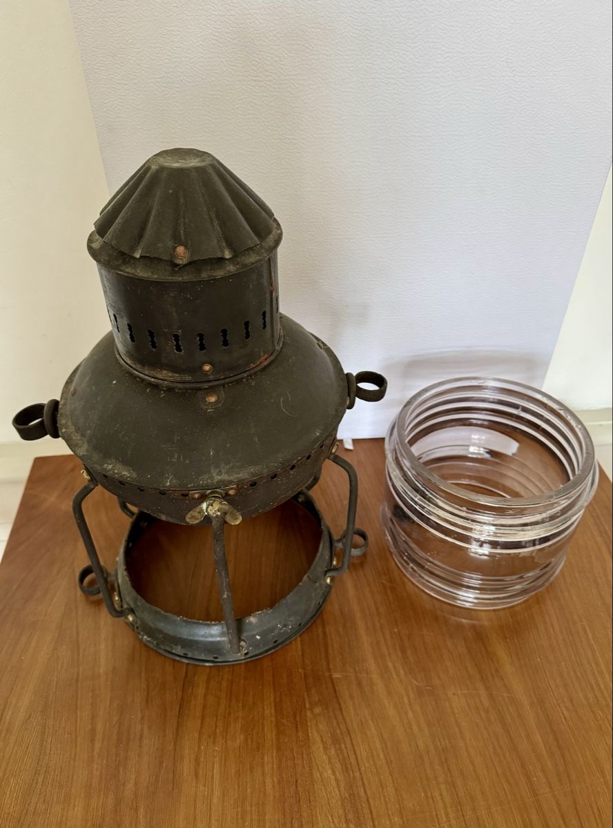 Lampade: Antike grosse Schiffslampe / Petroleumlampe, Deko-Objekt – Usato da Zürich venduto da Nobs1 3