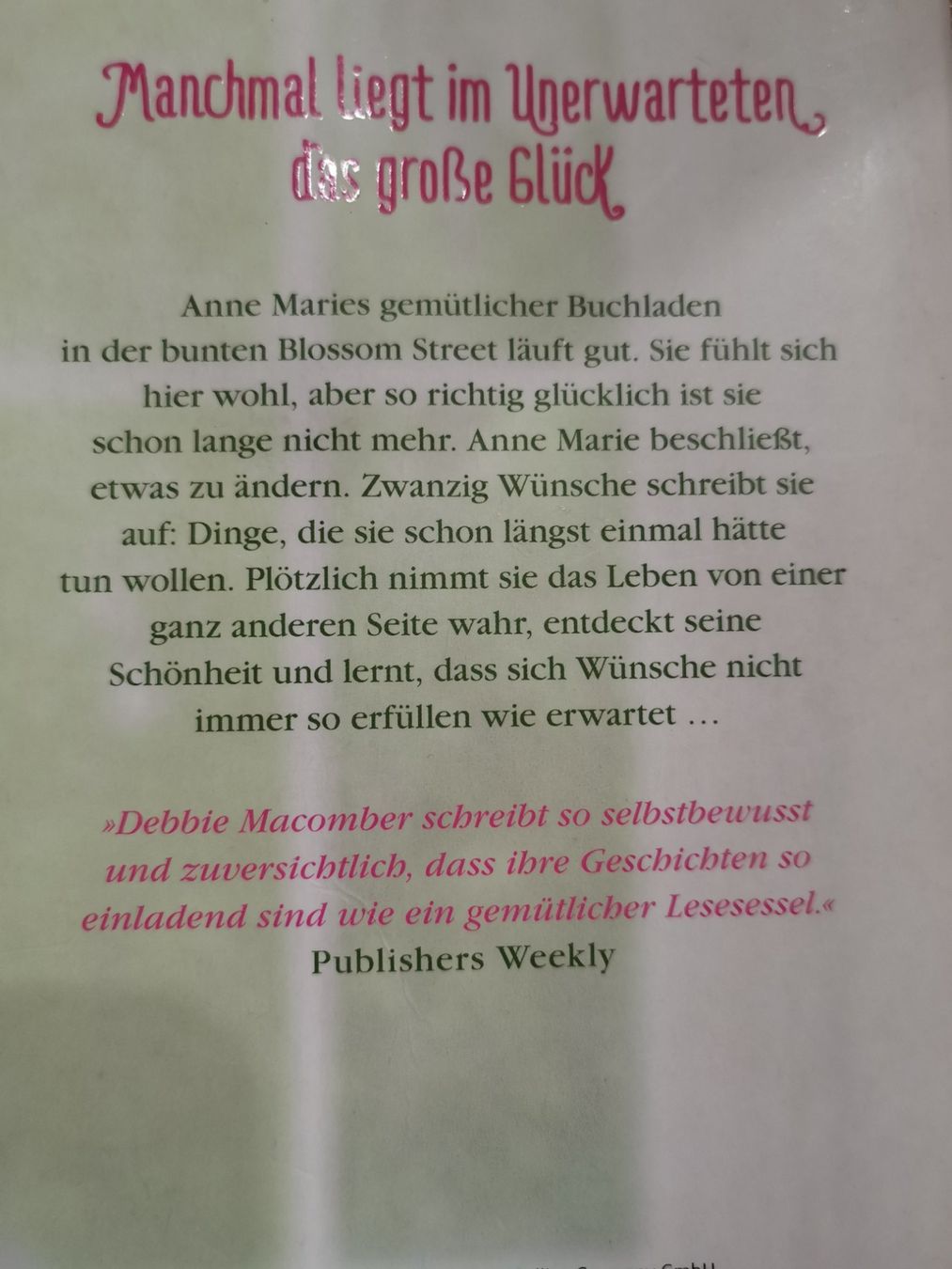 Bücher: Debbie Macombre, Eine Schachtel voller Glück – Gebraucht aus Kölliken von mar5742 1