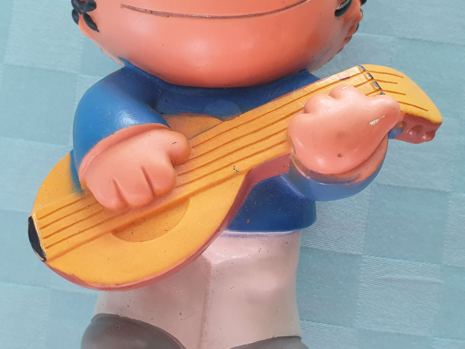 Statuette: Mainzelmännchen JOHN mit Laute 10,5 cm NFP 1975 – Usato da Mörschwil venduto da spirspi 9