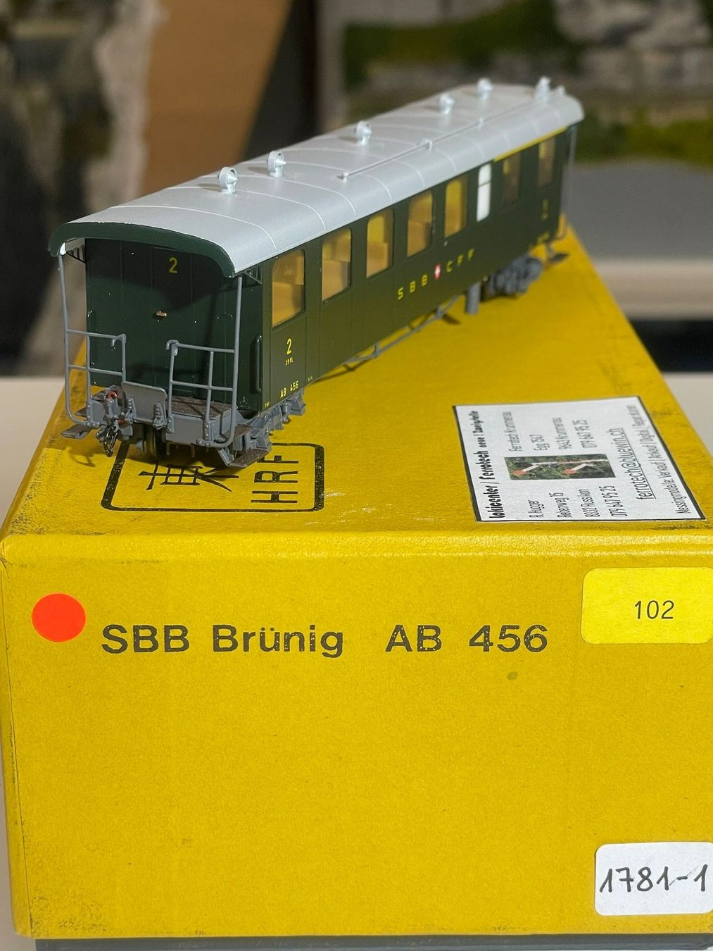 HRF Modellini di ferrovie: HRF, Brünig AB 456 – Nuovo (secondo la descrizione) da Krummenau venduto da ferrotech 2