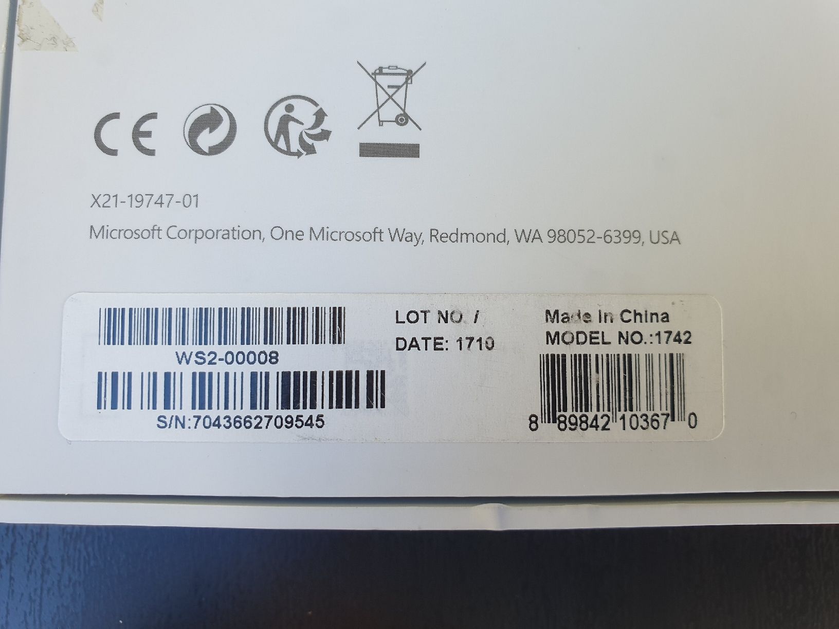 Microsoft Tastaturen: Microsoft Surface Keyboard Modell 1742 mit Originalbox – Gebraucht aus Aathal-Seegräben von Ru.Fi 4