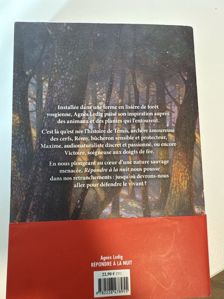 Libri: Agnes Ledig - Répondre à la nuit – Usato da Horw venduto da Edith1981 1