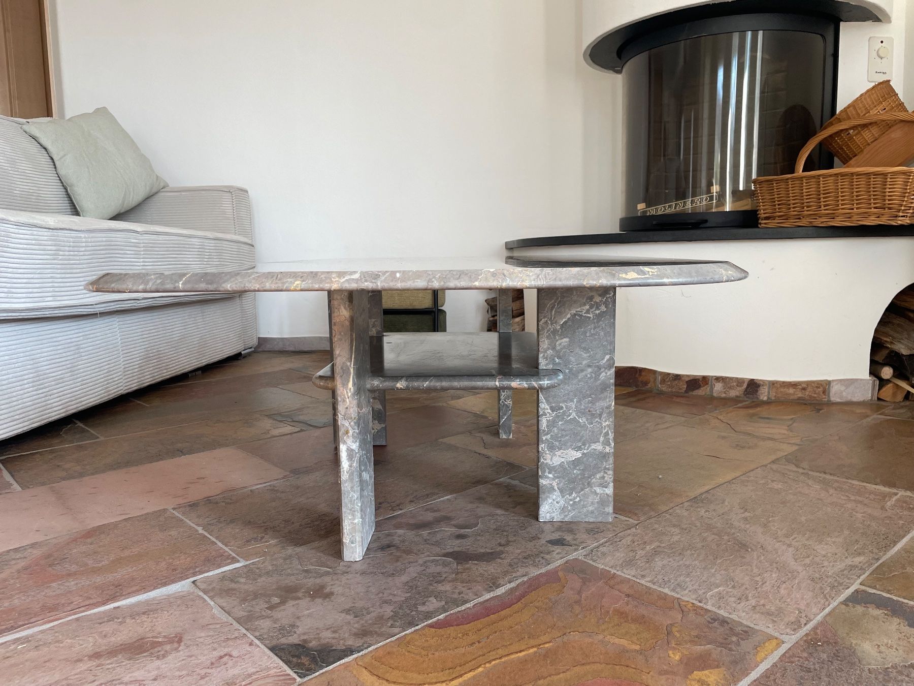 Tavoli: Marmor Couchtisch aus echtem Naturstein – Usato da Ennetbaden venduto da melser01 1