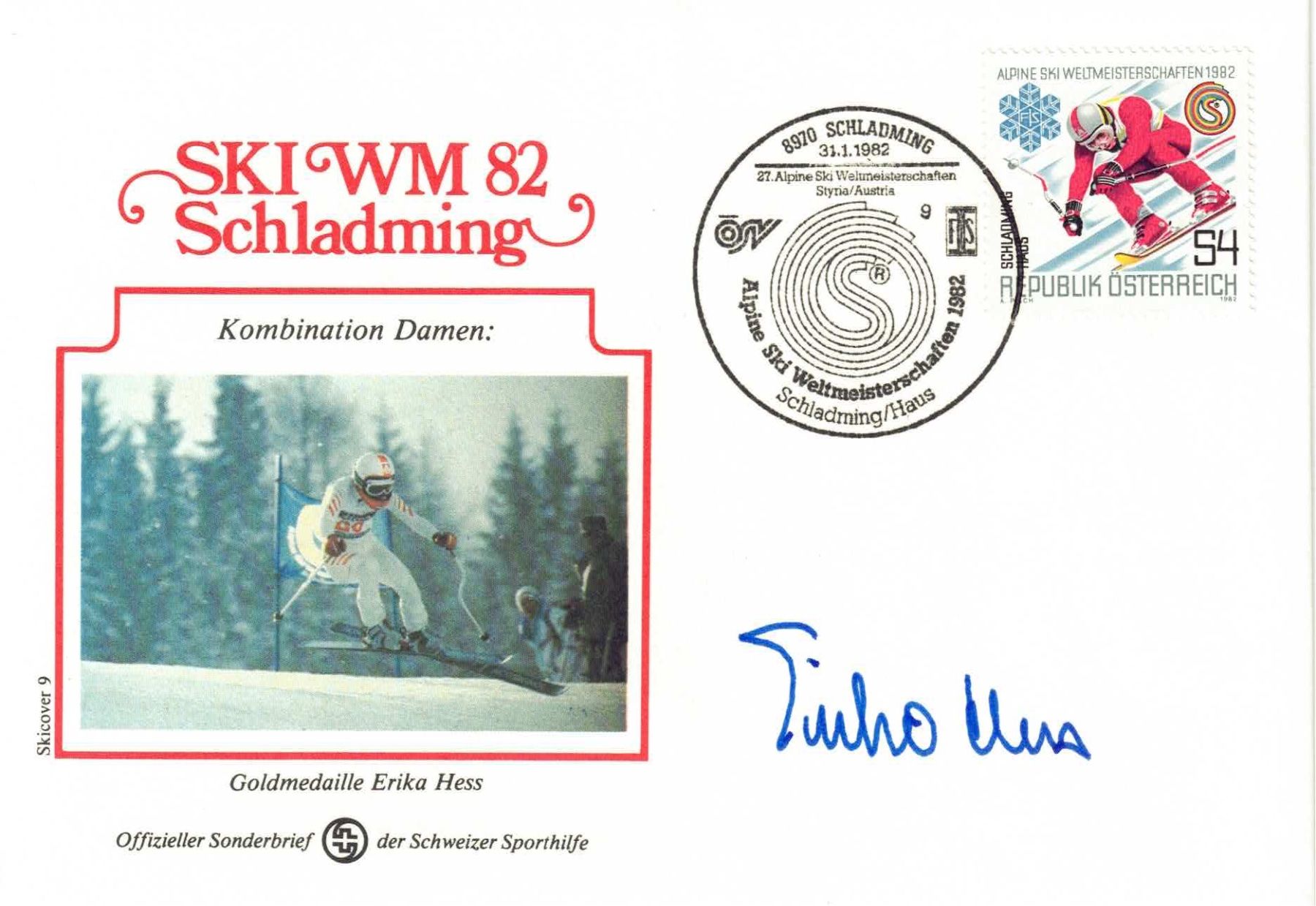 Autografi: Erika Hess Originalautogramm – Usato da Olten venduto da Pjotr8