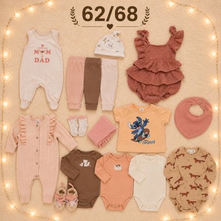 Babykleider Set rosa, Gr. 62/68