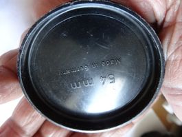 ALTE KAMERA LENS FORNE DECKEL 54MM.MADE IN GERMANY