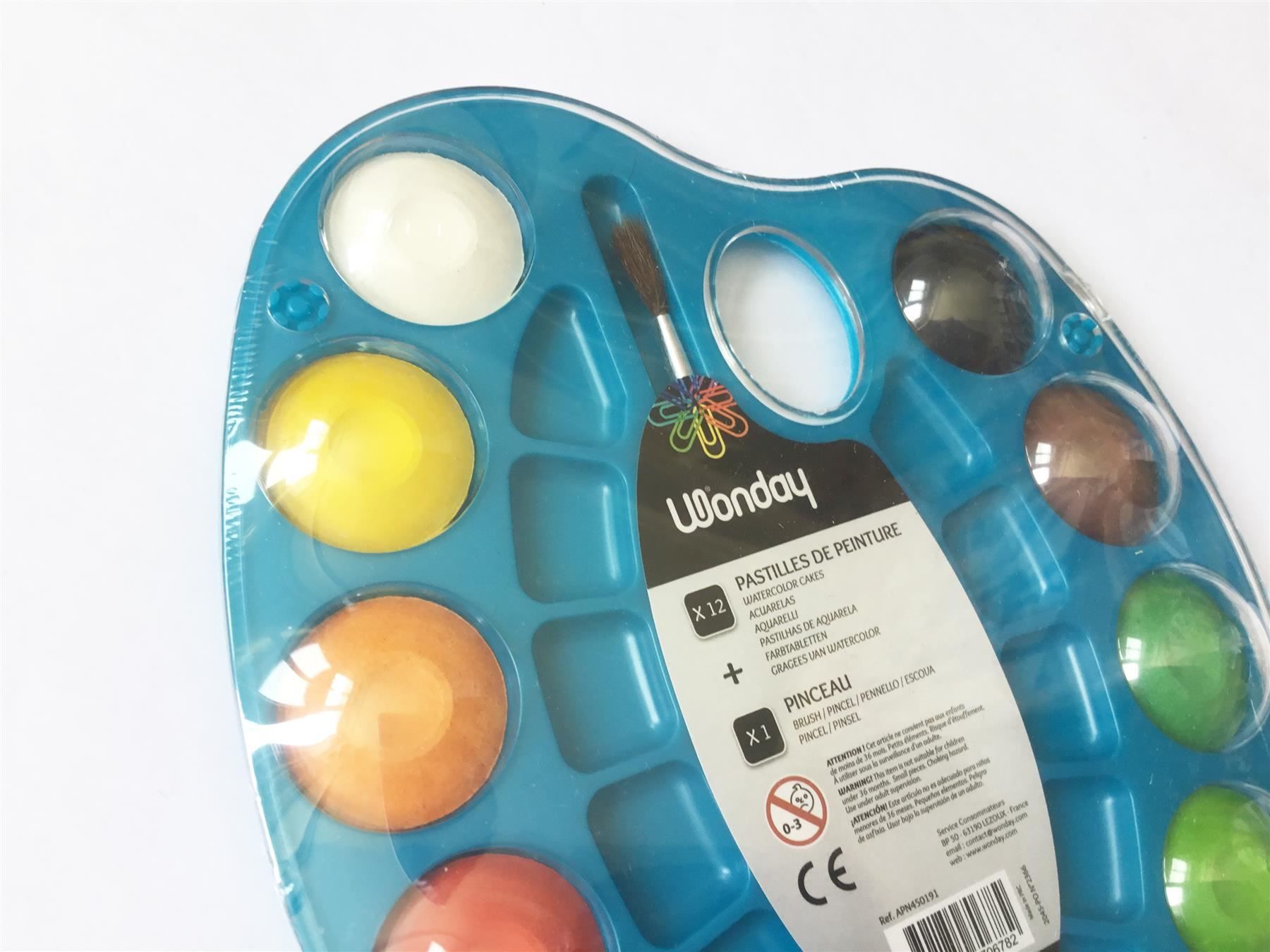Colori: Wasserfarben auf Palette, 12 Farben – Nuovo e nell'imballaggio originale da St. Gallen venduto da cointec 4