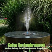 Solarpumpe Brunnen Teichpumpe Springbrunnen Fontäne Garten