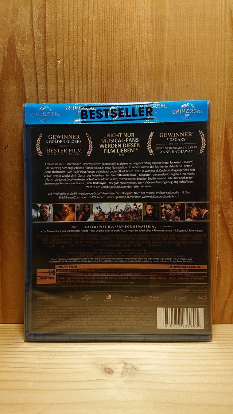 Tutti i DVDs: LES MISÉRABLES Das Musical-Phänomen auf Blu-Ray – Nuovo e nell'imballaggio originale da Wilderswil venduto da Exebub 1