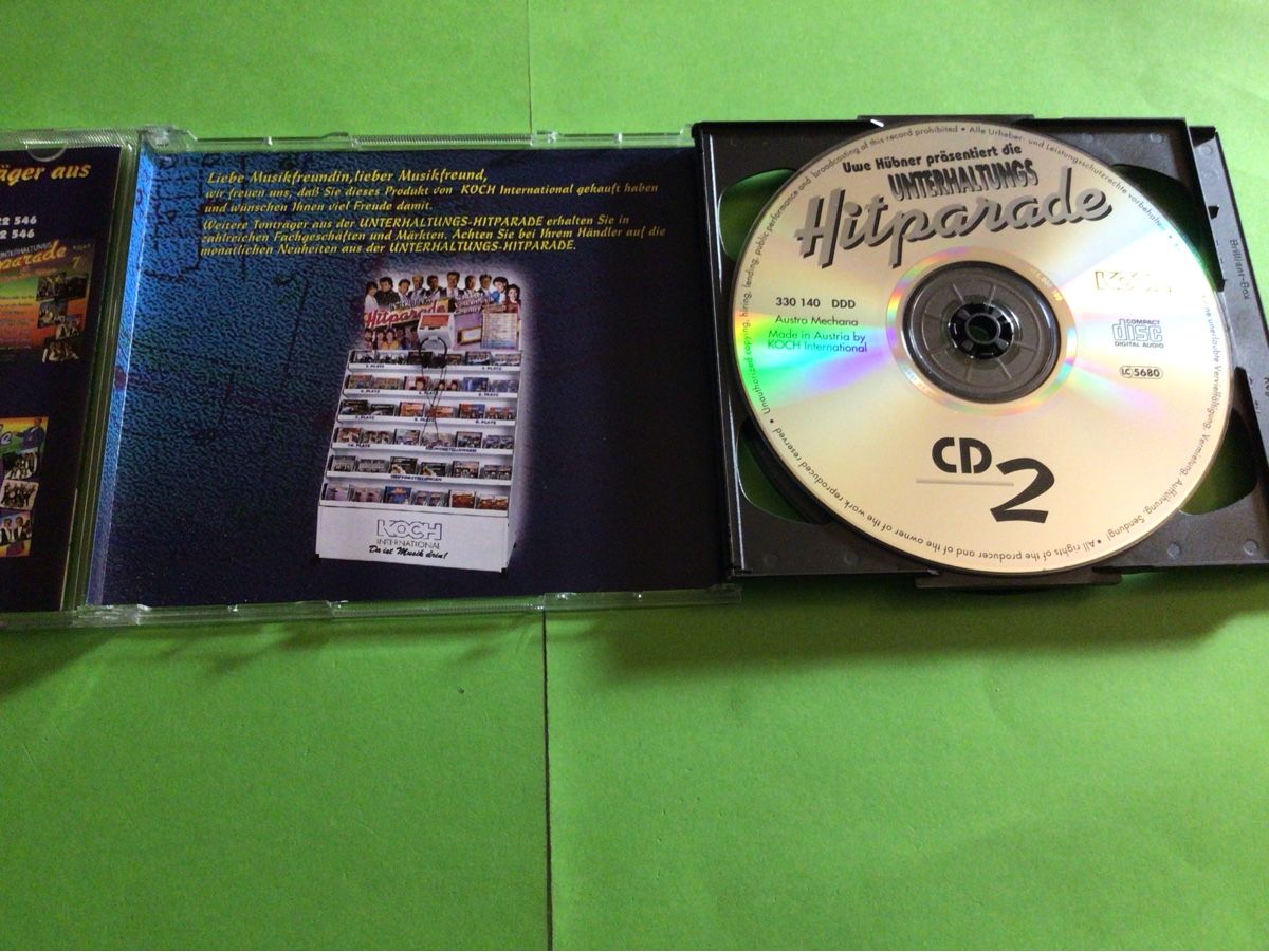 CDs: Unterhaltungs Hitparade2 CDs Volksmusik1995 – Gebraucht aus Steinach von Quarkie 2