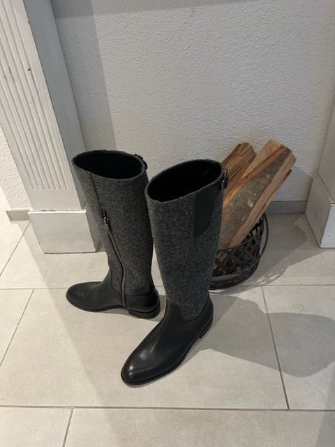 Navyboot Damenschuhe: Neuwertige LEDER Stiefel Navyboot schwarz Gr. 36 - 221197 – Gebraucht aus Küssnacht am Rigi von Schuhe-Secondhand 4