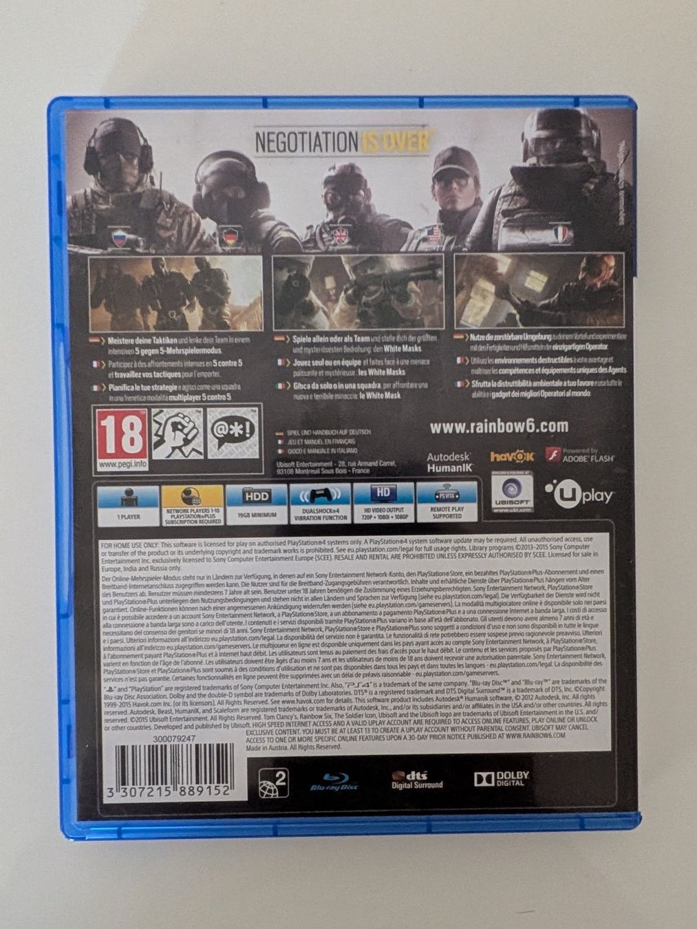 Sony Giochi: Playstation 4 - Rainbow Six Siege ab 1Fr – Usato da Kappel SO venduto da Knoggaz 2