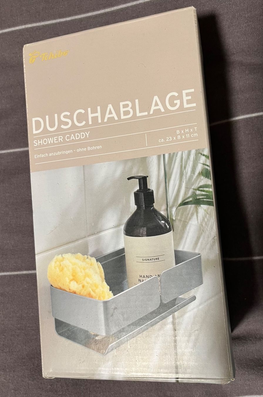 Docce: Duschablage neu, von Tchibo, Edelstahl, Kleben oder Bohren – Nuovo e nell'imballaggio originale da Winkel venduto da Tongabonga