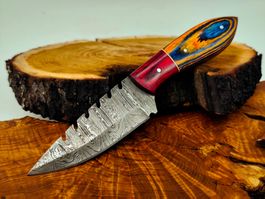Geprüft! B Knife Faltenstahl DAMASCUS Damast Jagdmesser