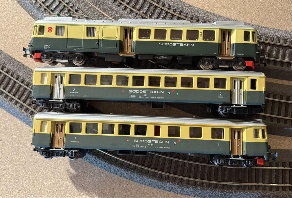 Hag Modellini di ferrovie: SOB Pendelzug mit Licht – Usato da Esslingen venduto da Ursr1