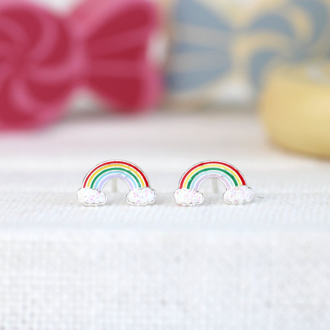 Ohrringe & -stecker: Kinder Ohrringe REGENBOGEN Sterling Silber – Neu und originalverpackt aus Stallikon von Bergli18 3