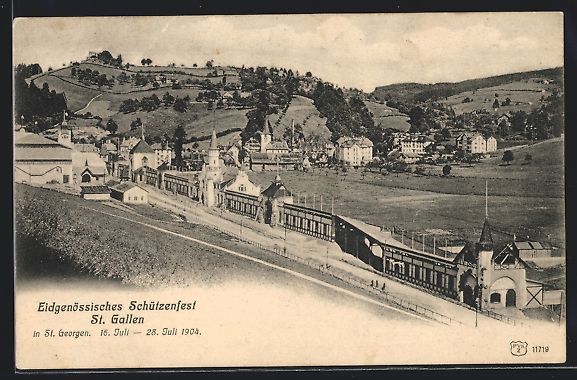 Ansichtskarten: St. Gallen, Eidgenössisches Schützenfe – Gebraucht aus Berlin von bartko-reher