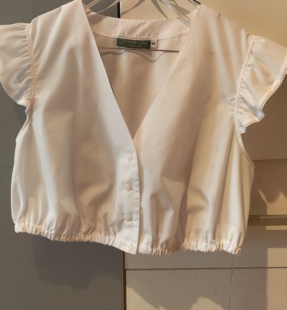 COUNTRY LINE Dirndlbluse Weiss Grösse 42 NEU