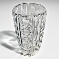 Vase Art Déco S.Reich & Co, cristal Tchécoslovaquie 1934