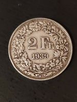 2 Franken. 1939 Schweiz. gebraucht