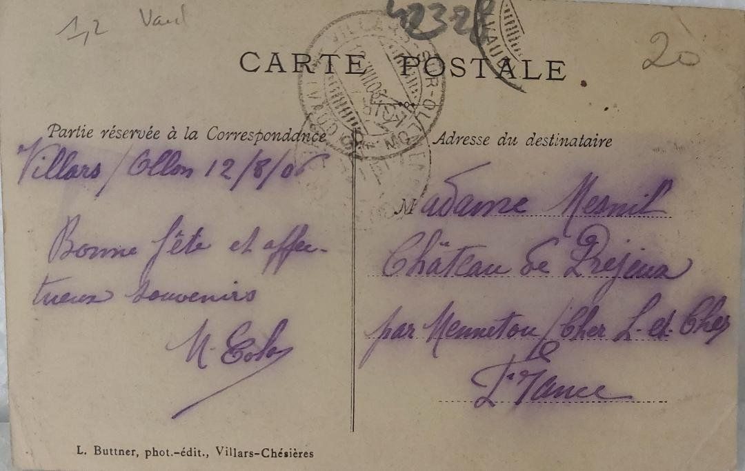 Cartoline postali: AIGLE - La Grande Eau - 1906 – Usato da Delémont venduto da Domdom1 1