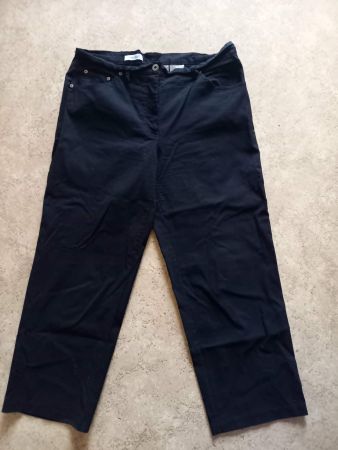 Yessica Stretch-Hose schwarz Gr. 42, bequem & leicht