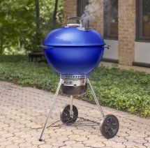 Weber Griglie: NEU & OVP: Weber Master-Touch Blau + Abdeckung – Nuovo e nell'imballaggio originale da Schwyz venduto da nomos60