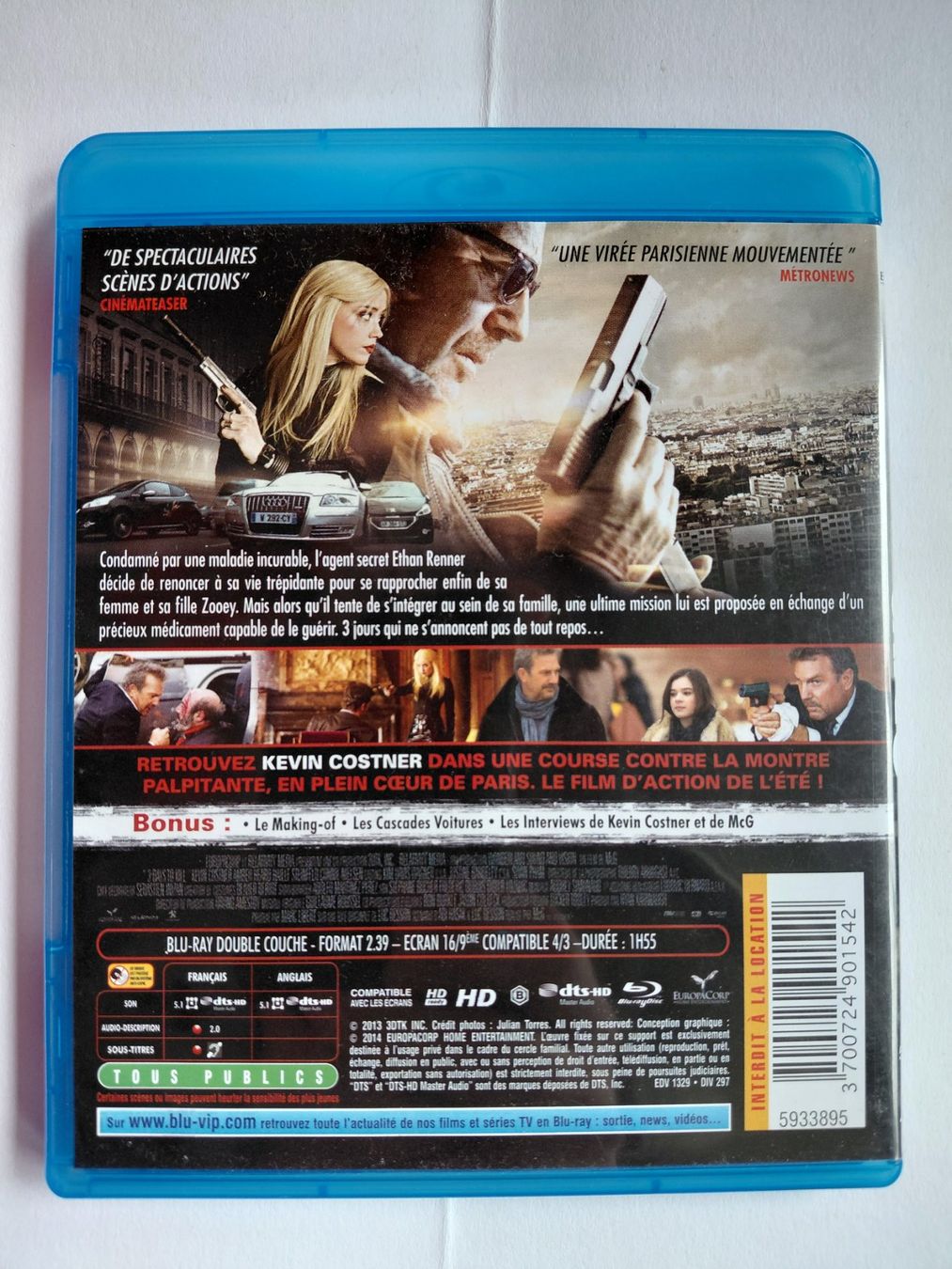 Tutti i DVDs: 3 DAY TO KILL – Usato da Denges venduto da Hellboy10 1