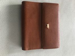 Braun Büffel Portemonnaie Leder Braun Top Zustand!