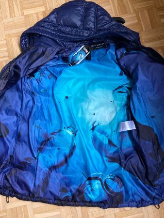 Betty BARCLAY Eco Jacke Winter d'blau 44 NEU nicht Daunen