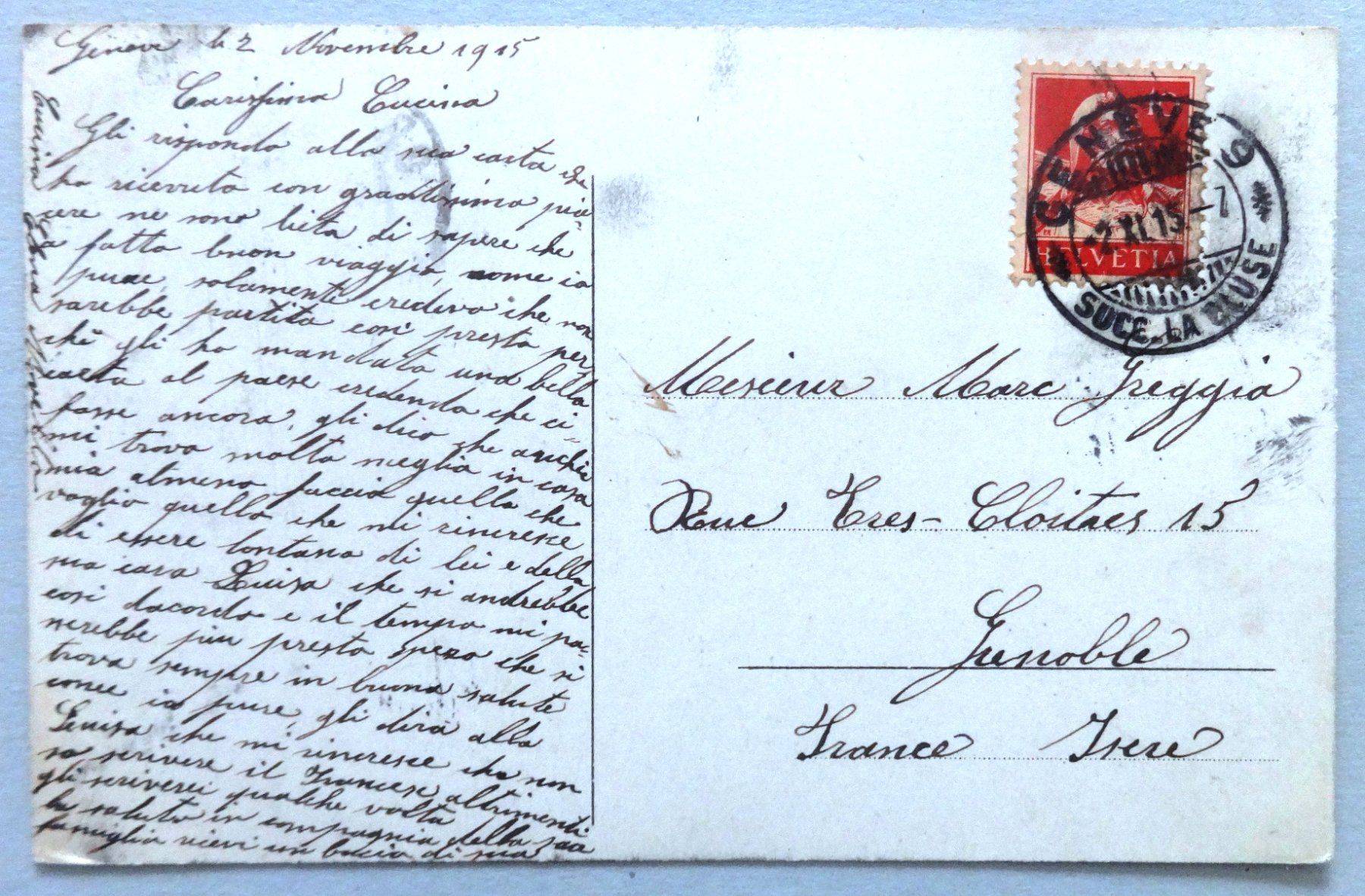Cartoline postali: Genève - Vue générale de la Rive gauche – Difettoso da Fétigny venduto da Billy2miny 1