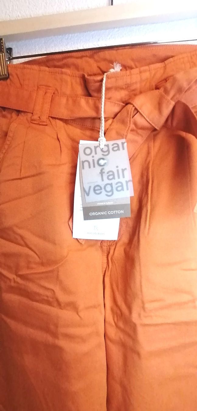 Pantaloni: Hose ''Anemone'' orange fairtrade recolution Grösse M – Nuovo e nell'imballaggio originale da Rheinfelden venduto da womanskirtSecondhand 1