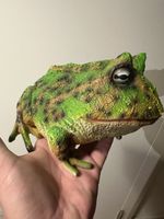 1:1 lifesize Bullfrog Frosch Kröte Replika Halloween