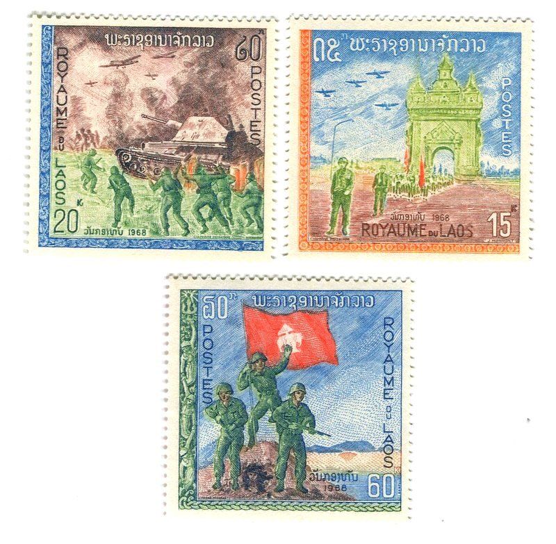 Tous les timbres: Briefmarken "Militär". Laos – Neuf avec emballage d'origine à Basel par Butsch5