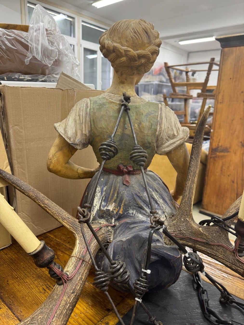 Lampade: Rare Antique Lamp Statue – Usato da Oeschseite venduto da -Luxury-On-Line- 6